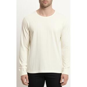 MONTE‎ CARLO Long Sleeve Top Size 38 Cream Cozy Pure New Wool Thermal Warm